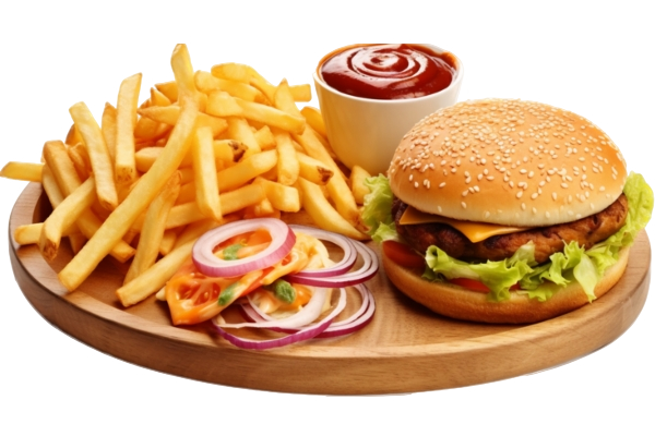 Fries and Burger